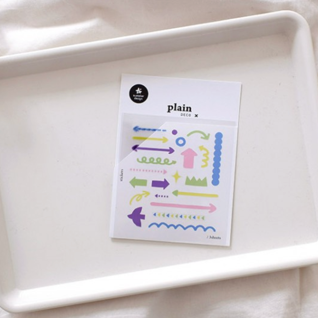 Suatelier Plain Deco Sticker - Plain.73 — with packaging