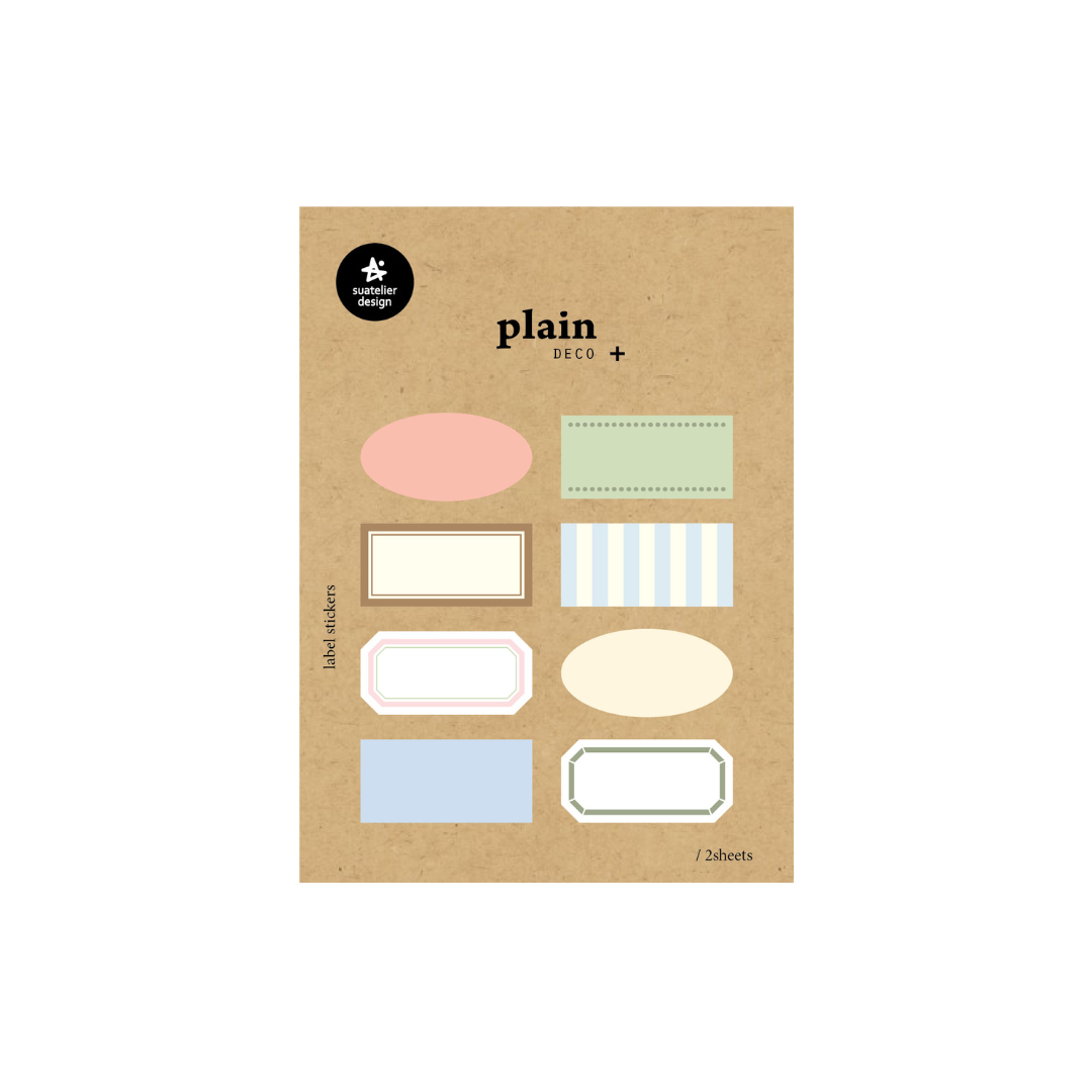Suatelier Plain Deco Sticker in Plain.75 — Suatelier decorative sticker — for journaling, planners and scrapbooking, at Cityluxe Singapore