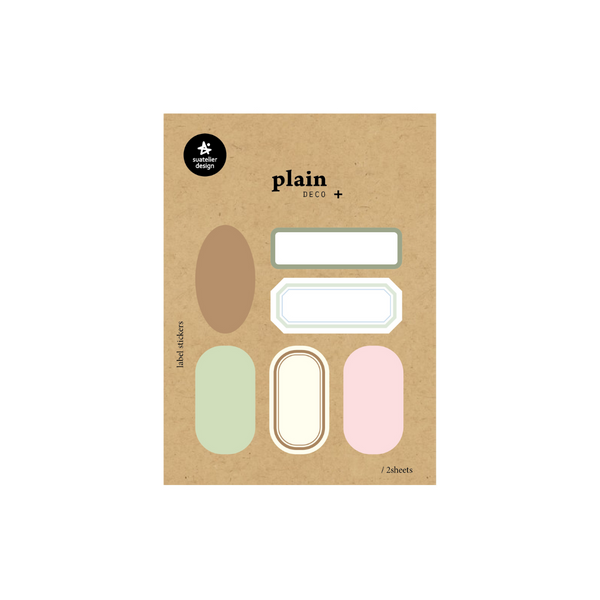 Suatelier Plain Deco Sticker in Plain.76 — Suatelier decorative sticker — for journaling, planners and scrapbooking, at Cityluxe Singapore