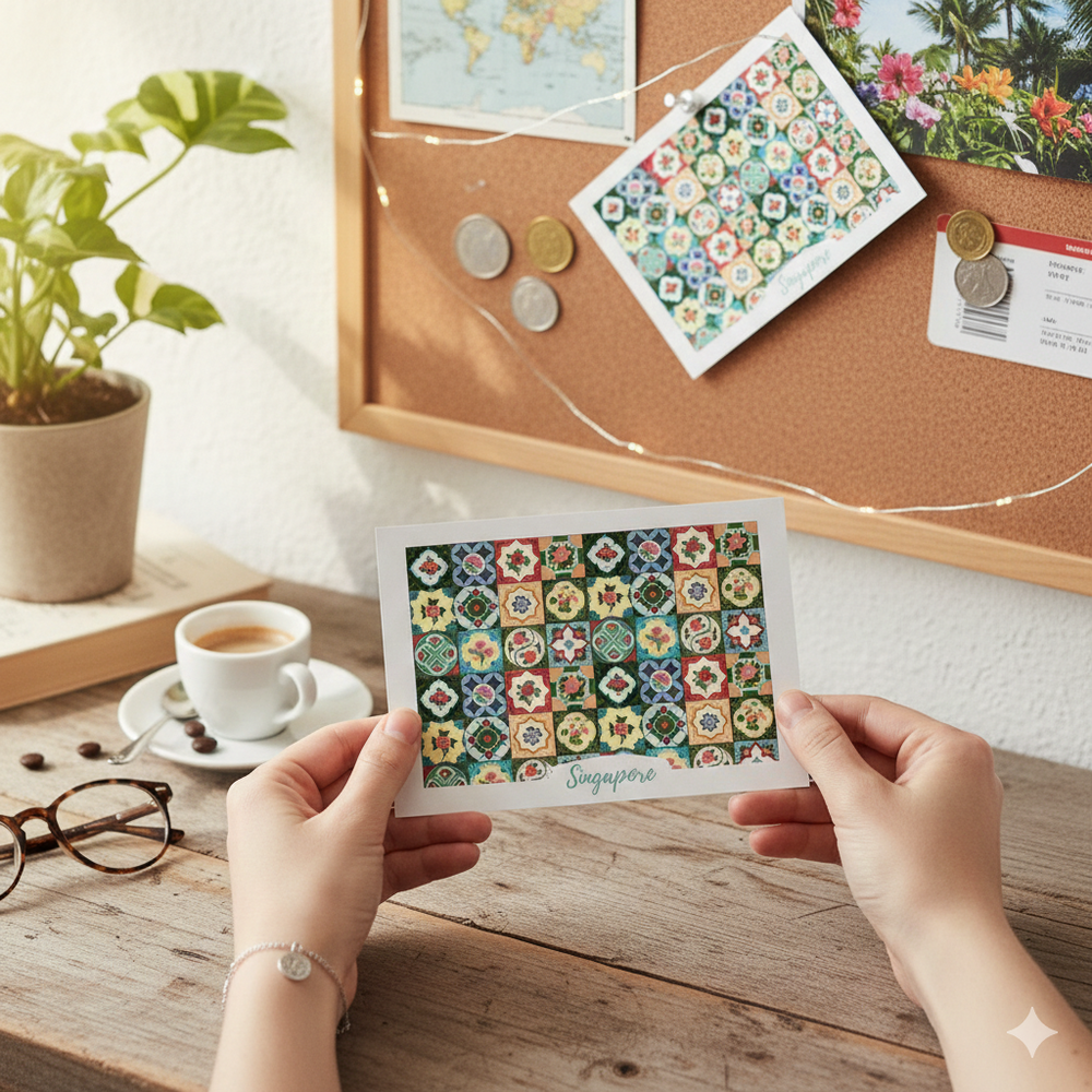Postcard - Tiles 1 — side view