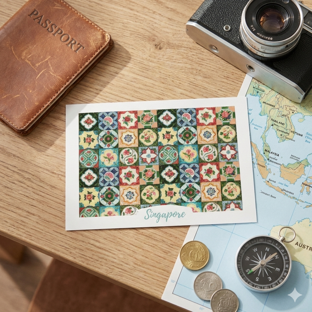 Postcard - Tiles 1 — detail view