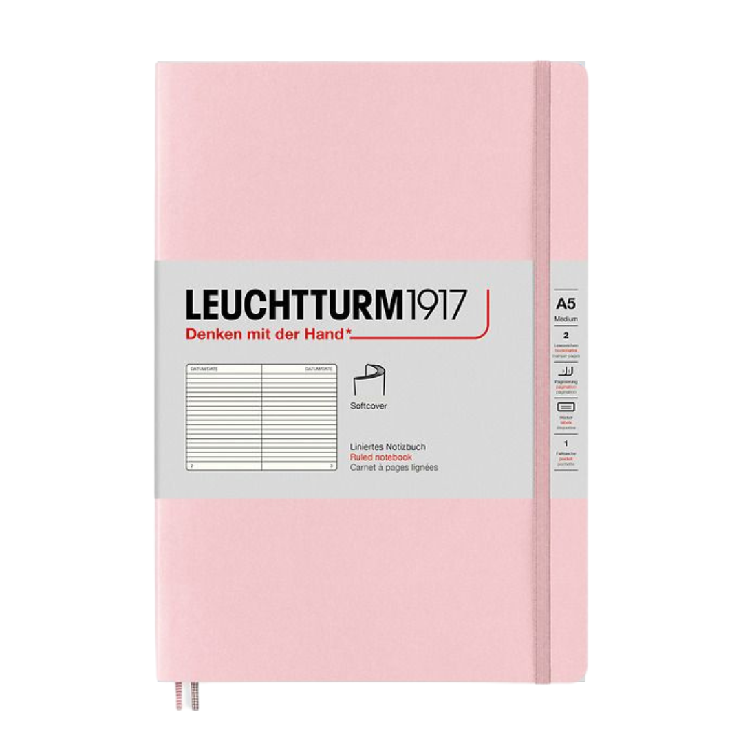 Leuchtturm1917 A5 Medium Softcover Notebook - Ruled / Powder — ruling detail