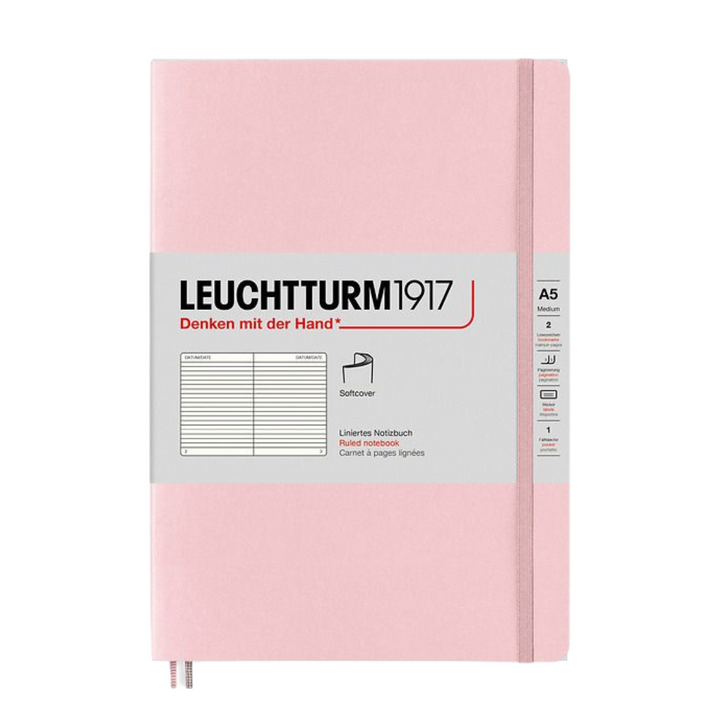 Leuchtturm1917 A5 Medium Softcover Notebook - Ruled / Powder — ruling detail