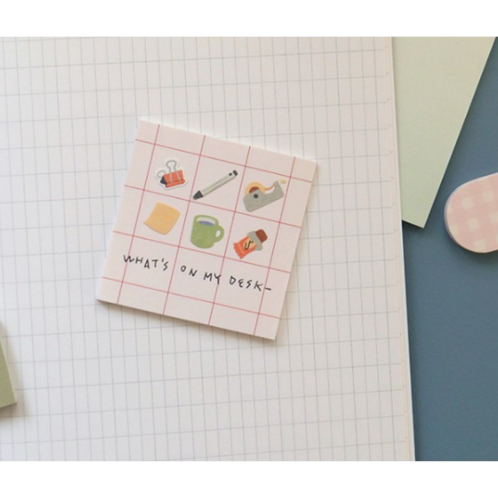 Suatelier Daily Deco Sticker - Retro Office — flat lay