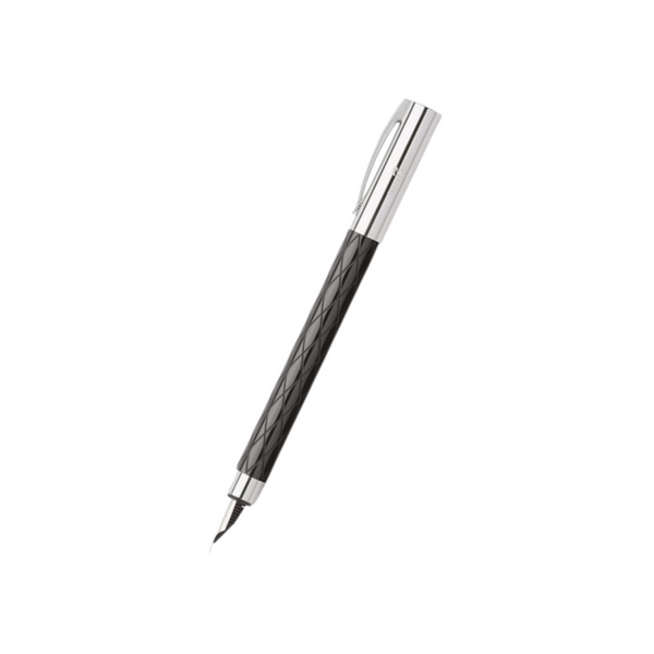 Faber-Castell Ambition Fountain Pen Rhombus Black (FPD 2024) — Faber-Castell fountain pen — precision nib writing instrument, at Cityluxe Singapore stationery store