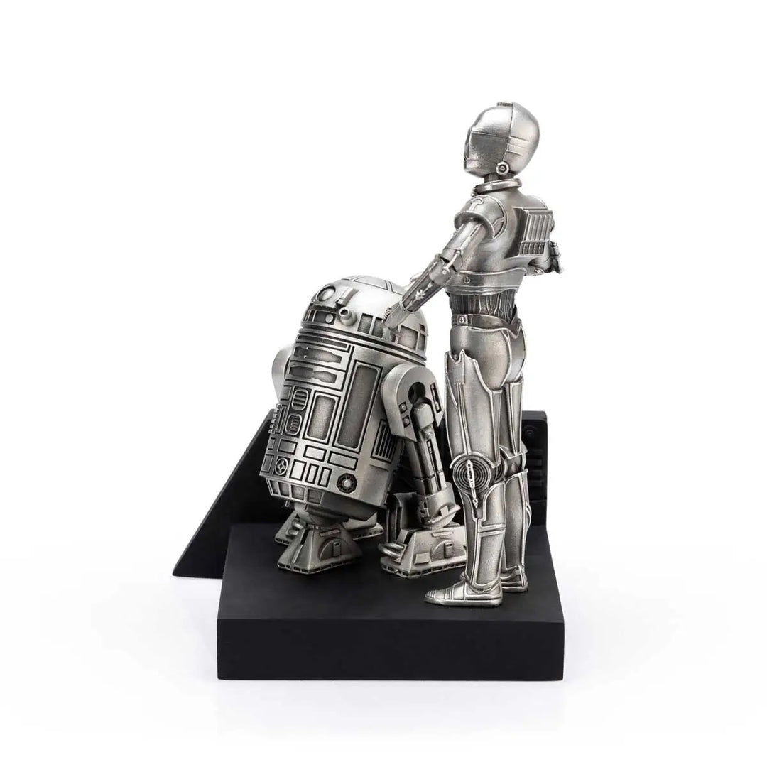 Royal Selangor Starwars Figurine - C-3PO and R2-D2 Endor — detail view