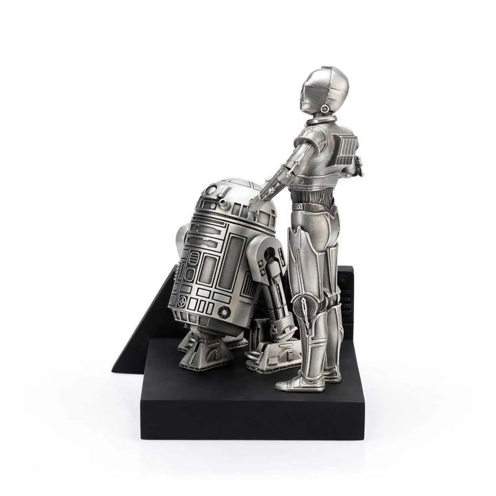 Royal Selangor Starwars Figurine - C-3PO and R2-D2 Endor — detail view