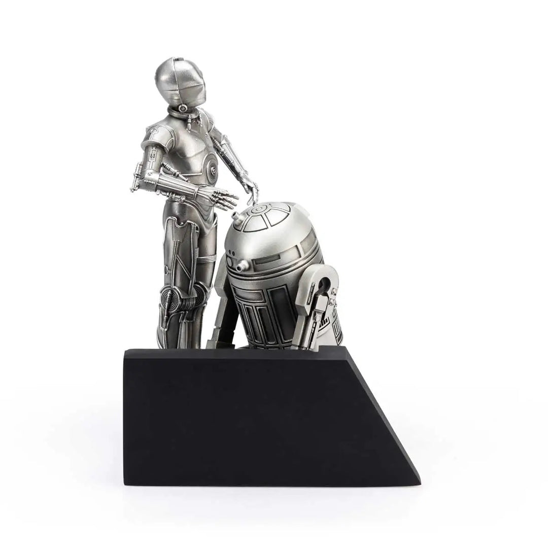Royal Selangor Starwars Figurine - C-3PO and R2-D2 Endor — with packaging