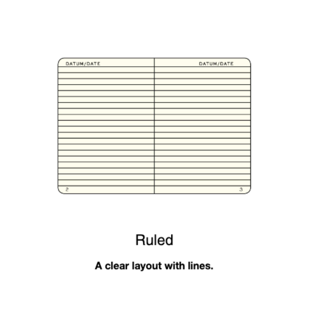 Leuchtturm1917 B6+ Softcover Paperback Notebook - Ruled / Fox Red — pocket detail