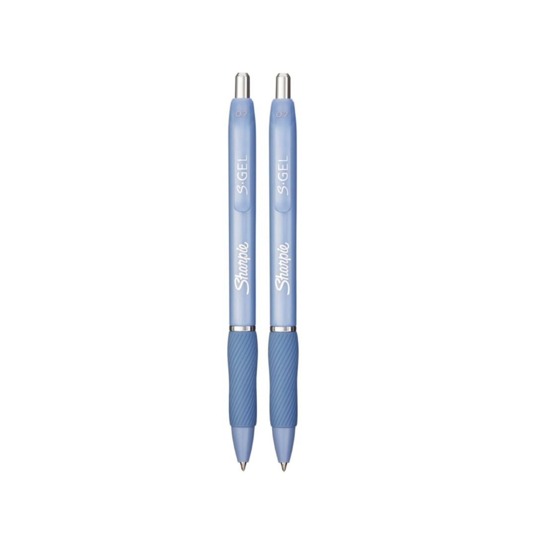 Sharpie S Gel Ballpoint Pen 0.7 mm 2s &amp; Post-it Page Marker 5 Pads 15mm x 50mm | Sharpie X 3M Journal Pack | — tip detail