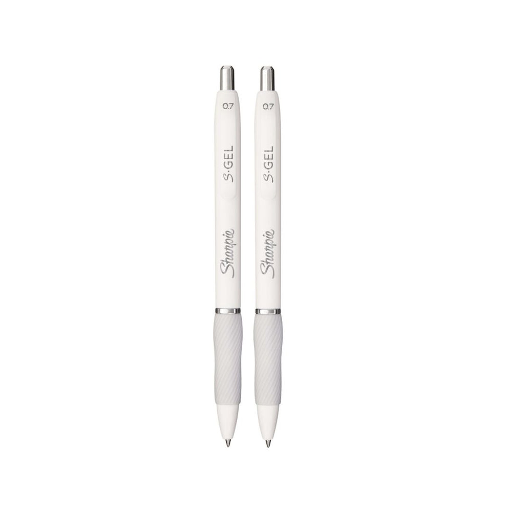 Sharpie S Gel Ballpoint Pen 0.7 mm 2s & Post-it Page Marker 5 Pads 15mm x 50mm | Sharpie X 3M Journal Pack | — uncapped wi…