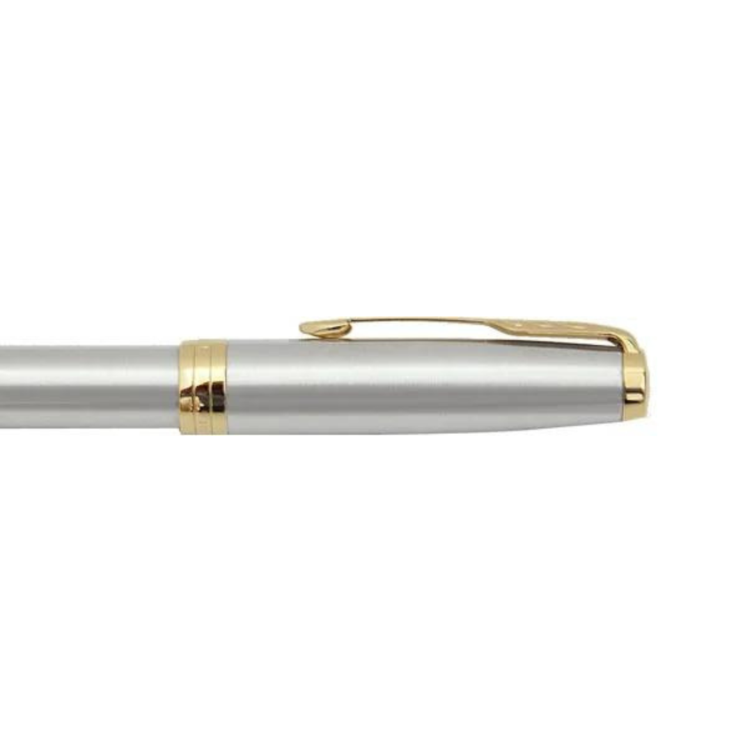 Parker Sonnet Stainless Steel GT Ballpoint Pen — Parker ballpoint pen — reliable smooth-writing everyday pen, at Cityluxe Singapore