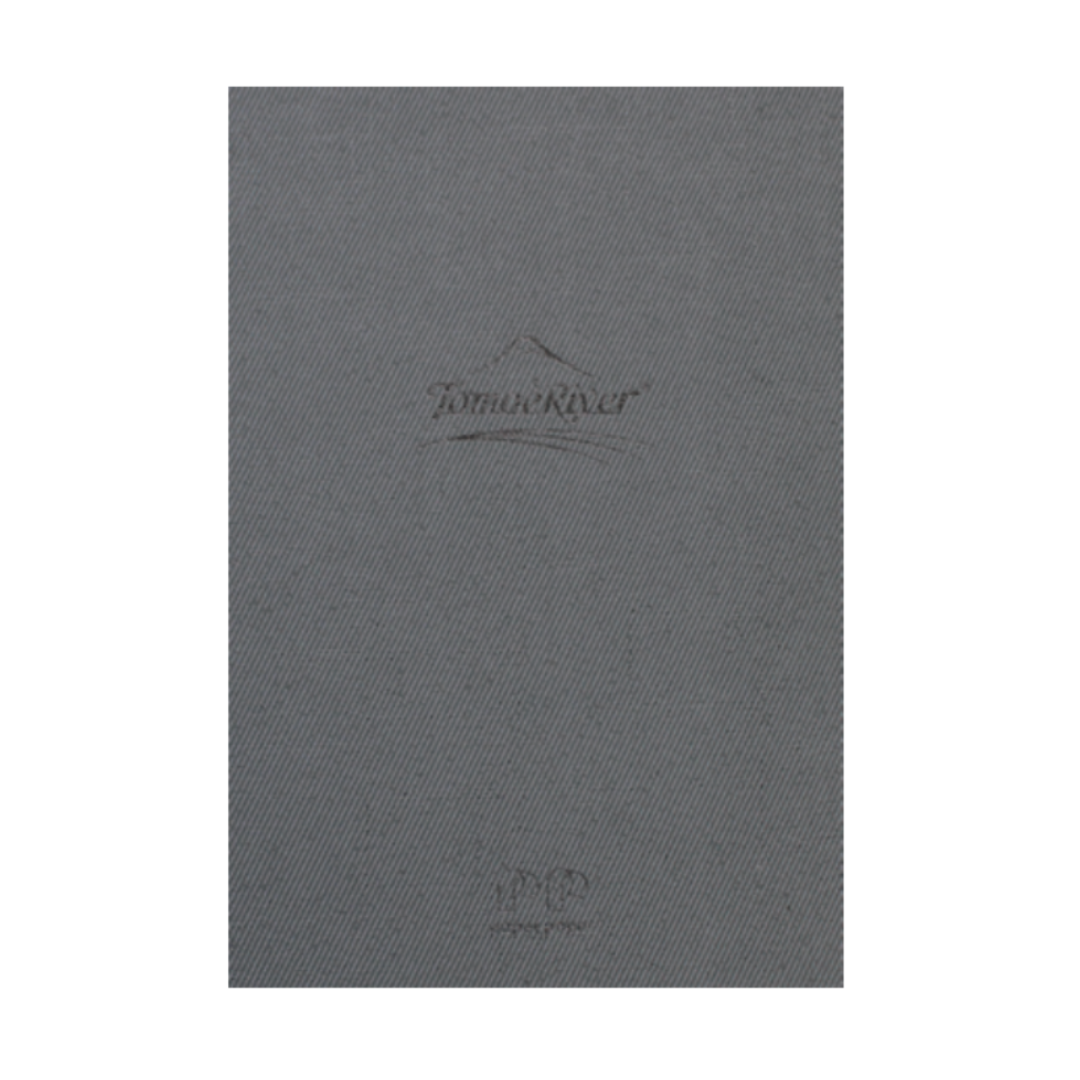 Sanzen Tomoe River FP A5 Hardcover Notebook - Grid (368 pages) — open spread