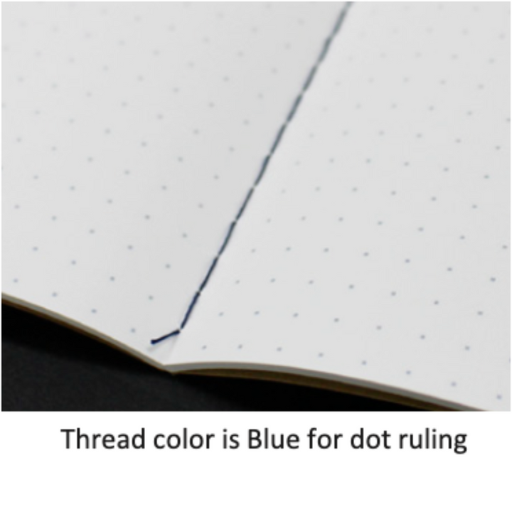 Sanzen Tomoe River FP A5 Stitch Notebook - Dotted (64 pages) — ruling detail