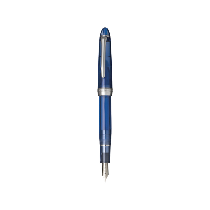 Sailor Shikiori Steel Nib Fountain Pen - Summer Uchimizu [Pre-Order] — uncapped with cap posted