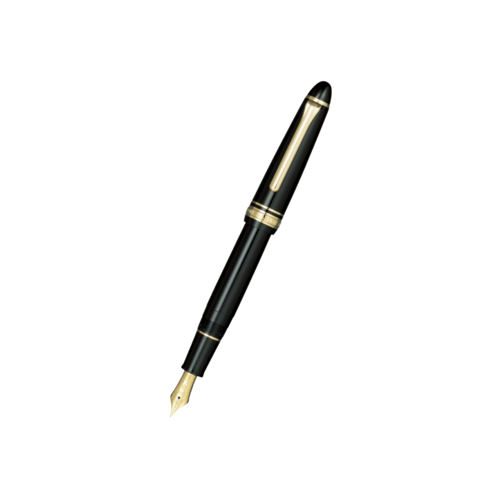 Sailor 1911S 14k Nib Fountain Pen - Black with Gold Accent [Pre-Order] — capped