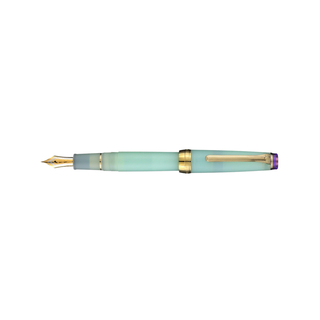 Sailor Shikiori 21k Nib Fountain Pen - Sound of Rainfall, Spring Rain [Pre-Order] — nib close-up