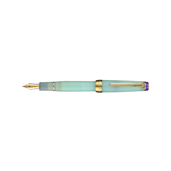 Sailor Shikiori 21k Nib Fountain Pen - Sound of Rainfall, Spring Rain [Pre-Order] — nib close-up