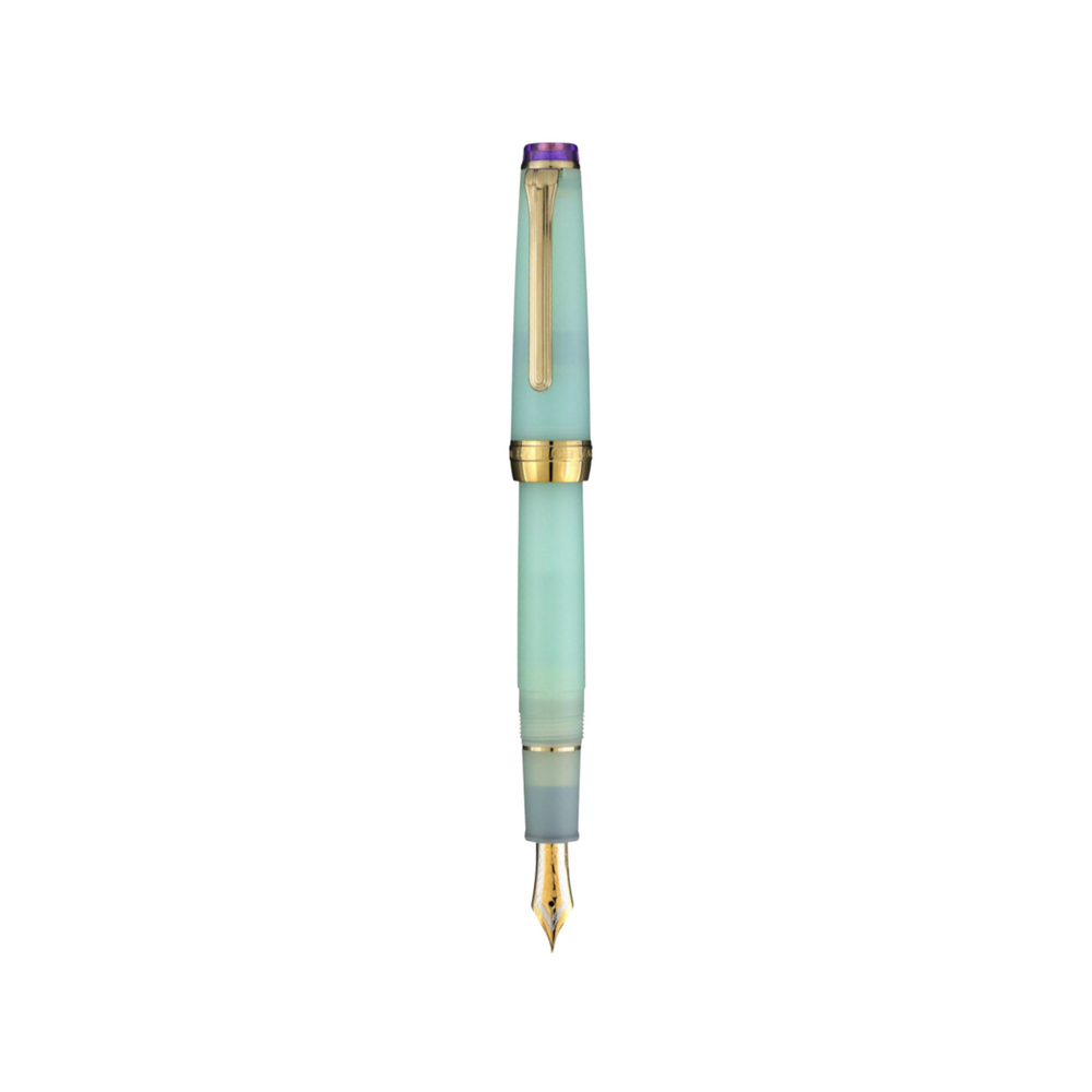 Sailor Shikiori 21k Nib Fountain Pen - Sound of Rainfall, Spring Rain [Pre-Order] — uncapped with cap posted