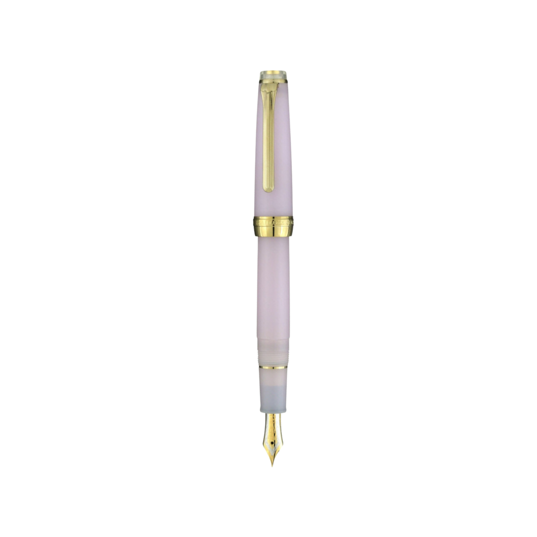 Sailor Shikiori 21k Nib Fountain Pen - Sound of Rainfall, Winter Rain [Pre-Order] — uncapped with cap posted