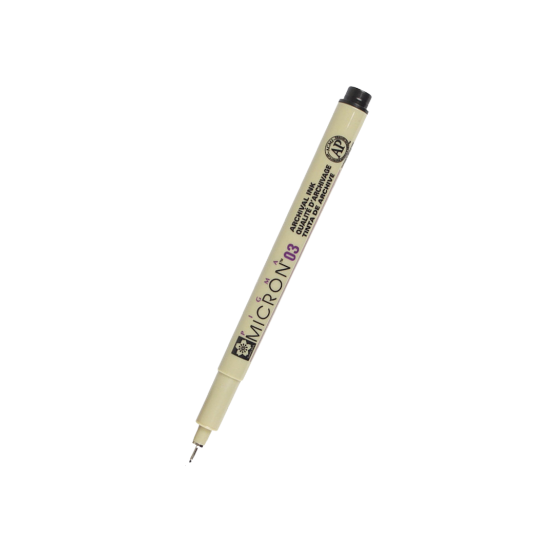 Sakura Pigma Micron 03 Black — front view