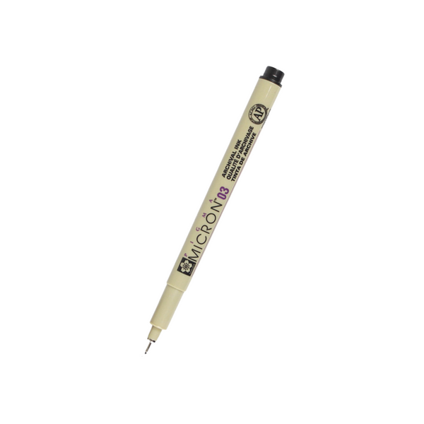 Sakura Pigma Micron 03 Black — front view