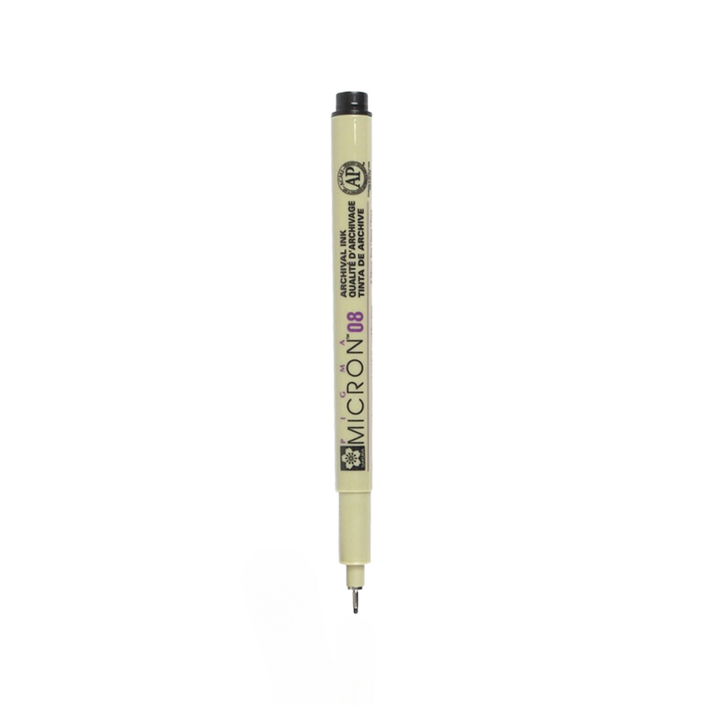 Sakura Pigma Micron 08 Black — side view