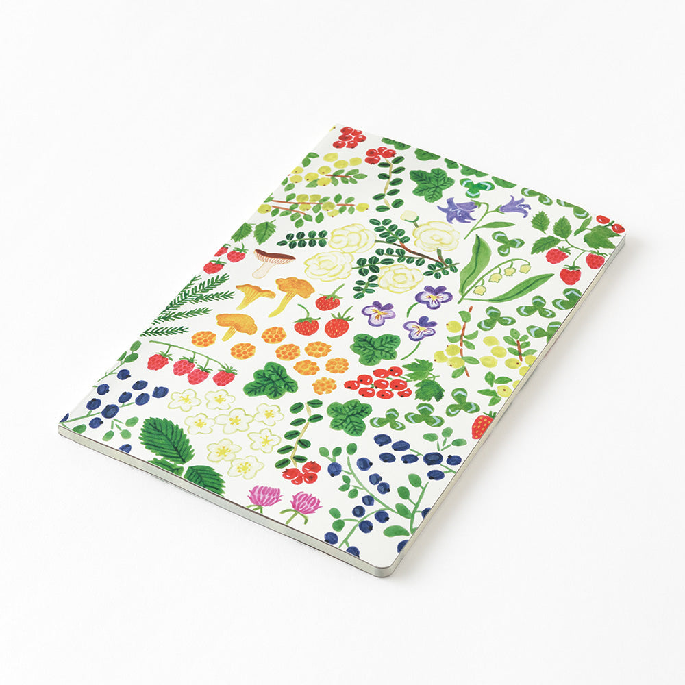 Midori Yuru Log Notebook [B6] - Scandinavia — flat lay