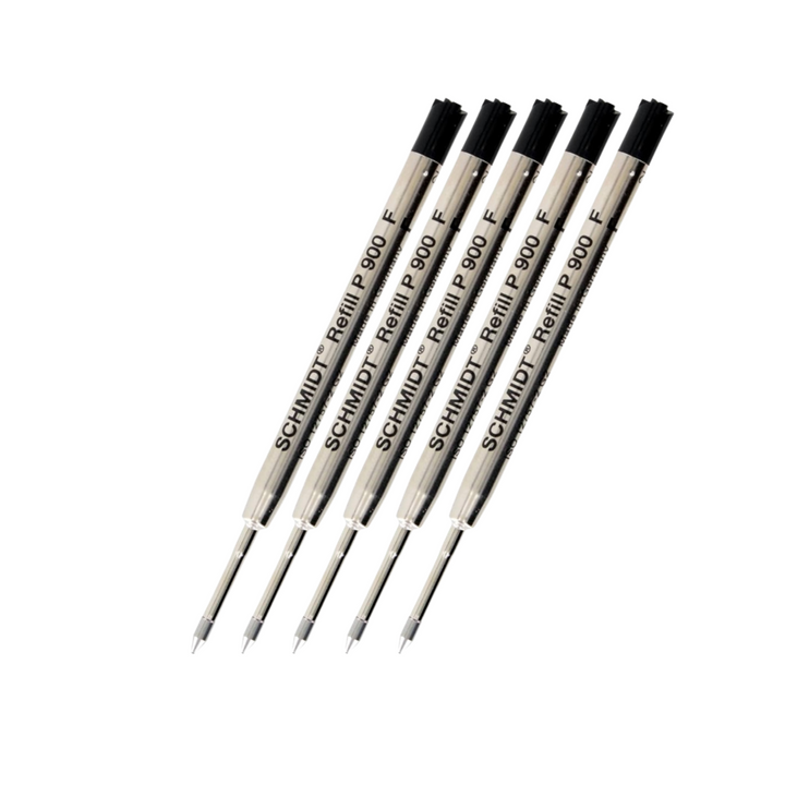 Schmidt P900 Ballpoint Pen Black Refill -  Black | Fine — tip detail