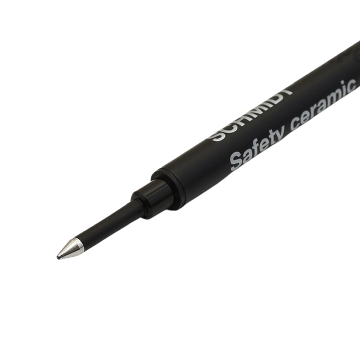 Schmidt Safety Ceramic Rollerball Refill 888 - Black | Fine — writing at an angle