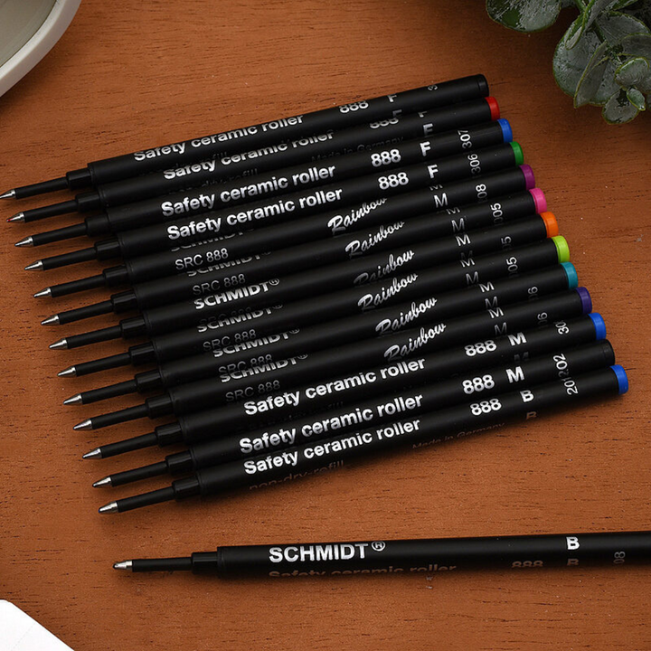 Schmidt Safety Ceramic Rollerball Refill 888 - Black | Fine — barrel detail