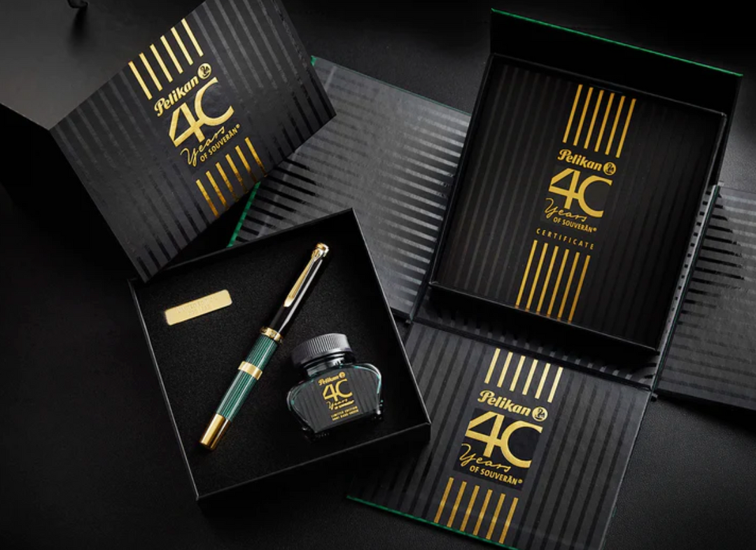 Pelikan Souveran M800 Fountain Pen 40th Anniversary Limited Edition [Pre-Order] — angle view