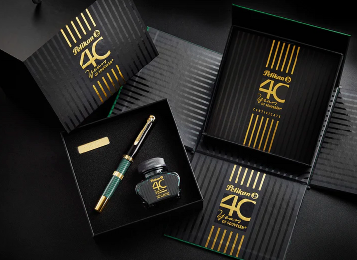 Pelikan Souveran M800 Fountain Pen 40th Anniversary Limited Edition [Pre-Order] — angle view
