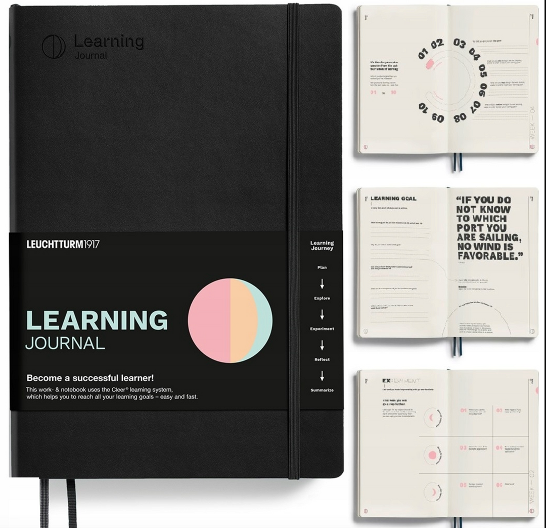 Leuchtturm1917 B5 Composition Softcover Learning Journal - Black — back cover