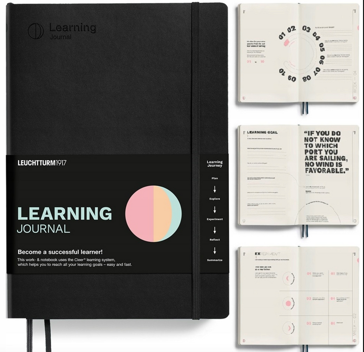 Leuchtturm1917 B5 Composition Softcover Learning Journal - Black — back cover