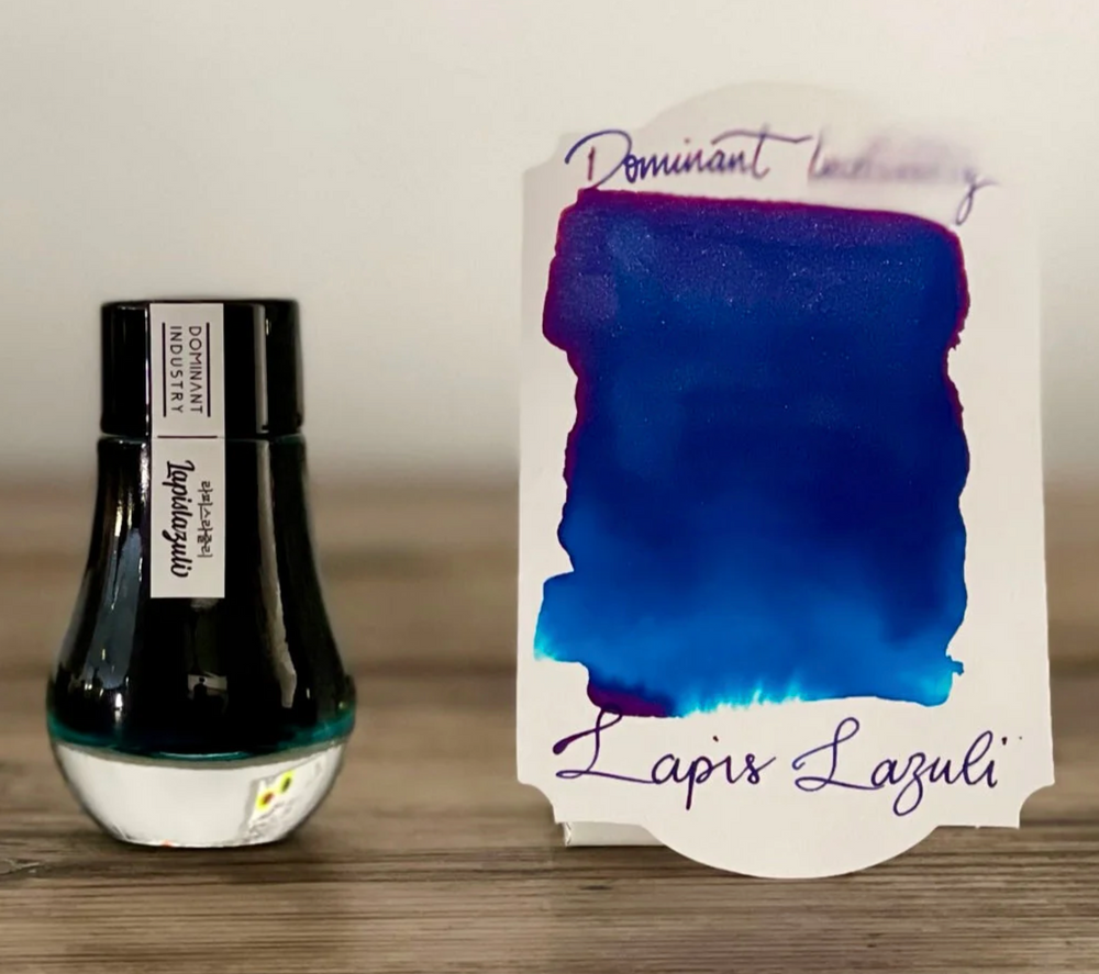 Dominant Industry Pearl 25ml Ink Bottle Lapislazuli 019 — Dominant Industry fountain pen ink — premium bottled ink for writing, at Cityluxe Singapore