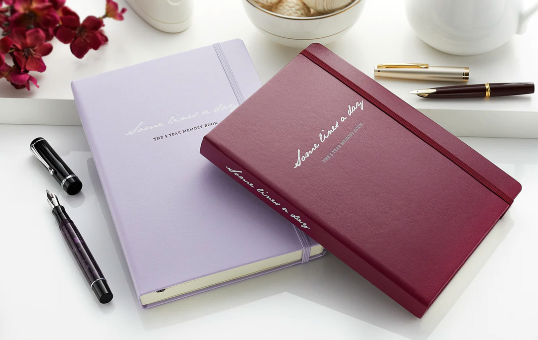 Leuchtturm1917 Some Lines A Day A5 Medium Hardcover Notebook - Lilac — back cover