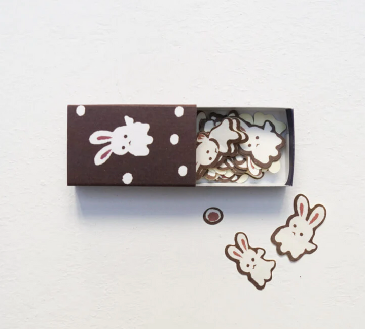 Classiky x Yonagado Matchbox Small Sticker Snowy Day — Classiky decorative sticker — for journaling, planners and scrapbooking, at Cityluxe Singapore