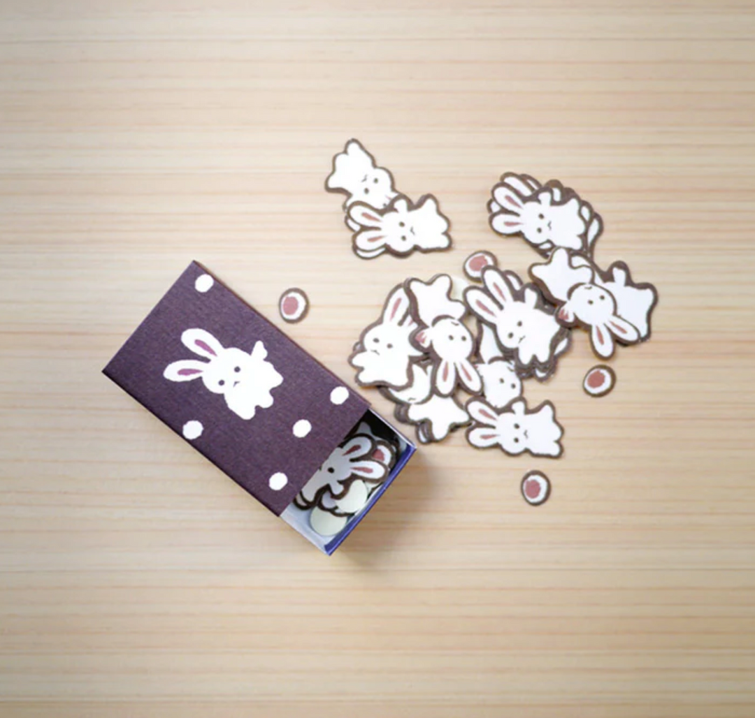 Classiky x Yonagado Matchbox Small Sticker Snowy Day — Classiky decorative sticker — for journaling, planners and scrapbooking, at Cityluxe Singapore