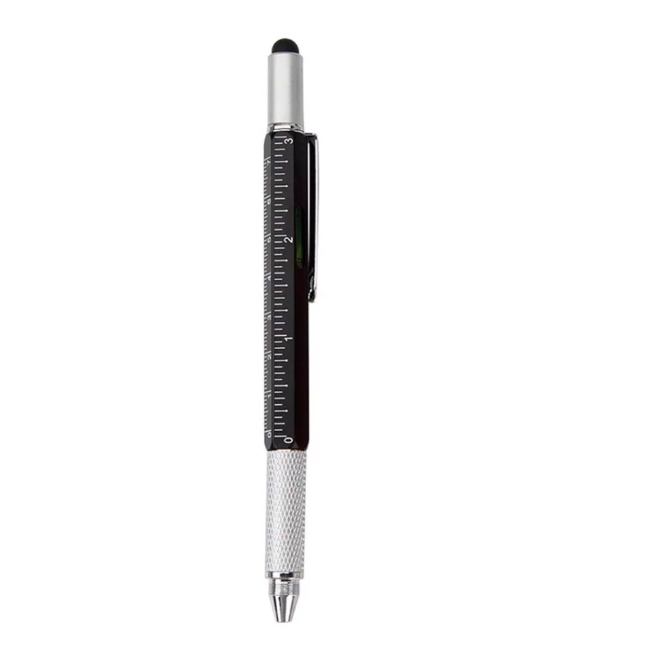 Monteverde S-115 7-in-1 Plastic Tool Ballpoint Pen with Stylus Black — with packaging