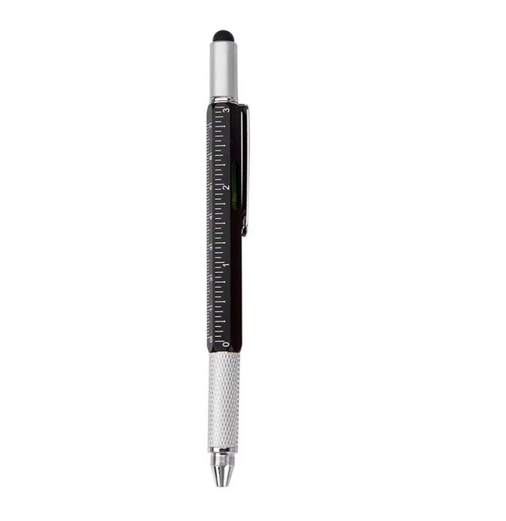 Monteverde S-115 7-in-1 Plastic Tool Ballpoint Pen with Stylus Black — with packaging