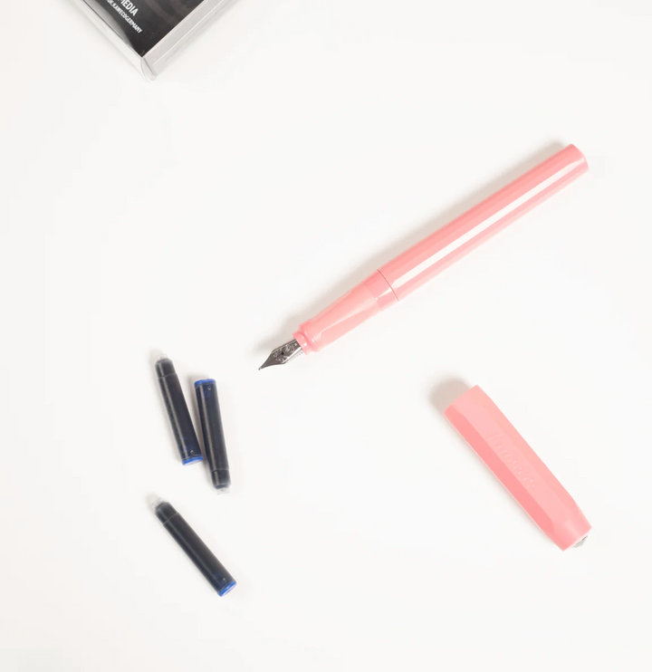 Kaweco Perkeo Fountain Pen - Peony Blossom — flat lay