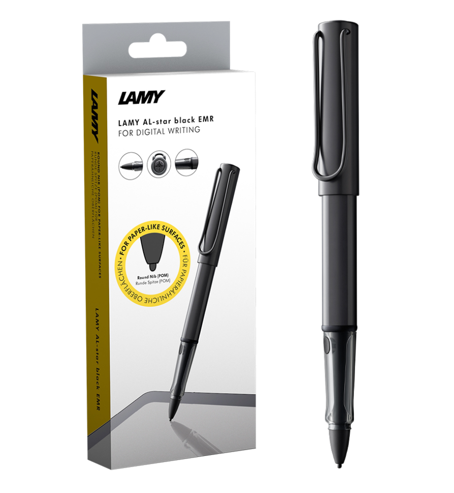 Lamy AL-Star EMR Black for Digital Writing (POM) — front view