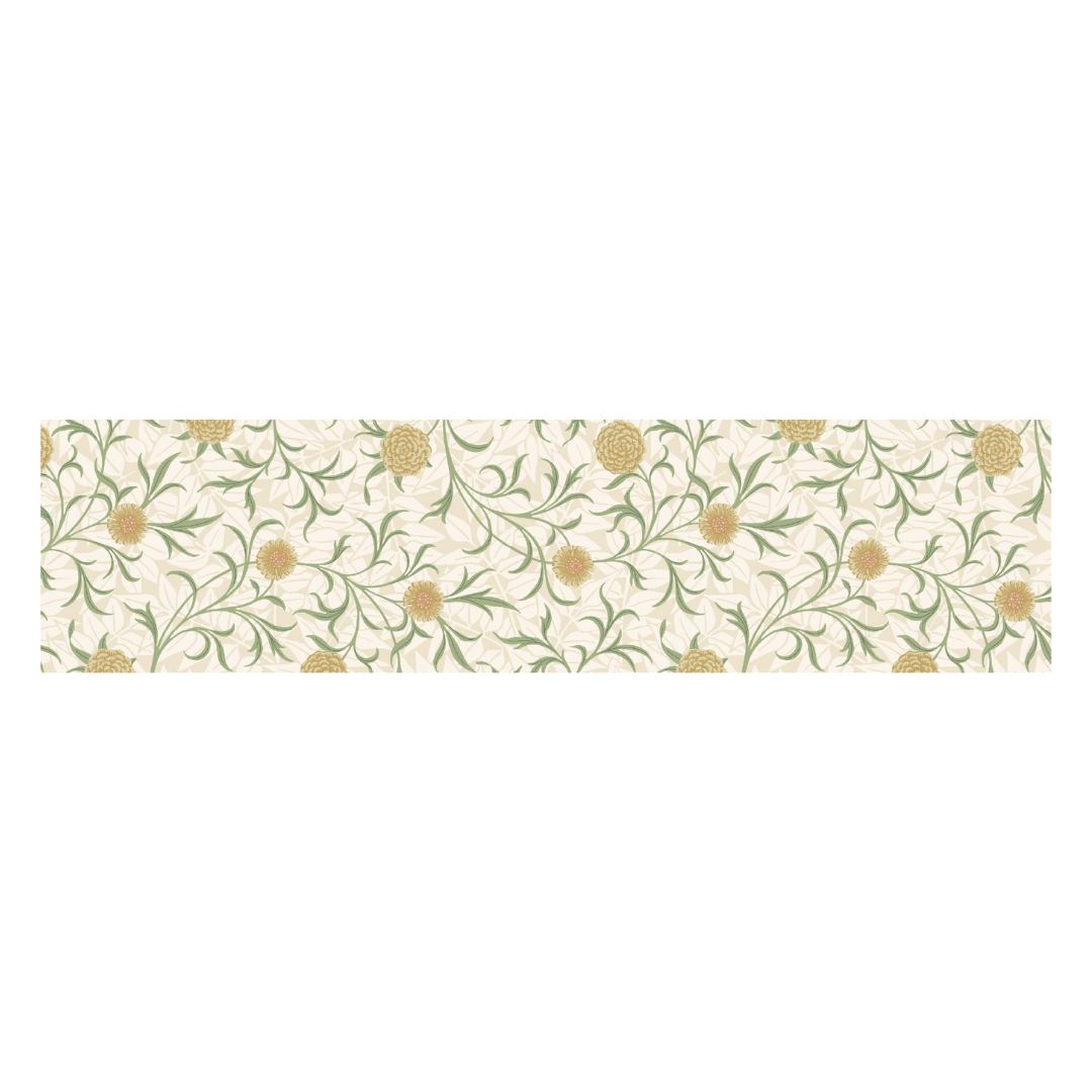 MT × Morris ＆ Co. Washi Tape - Scroll and Flower — applied on surface