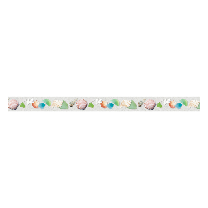 MT EX Washi Tape - Sea Glass and Shells — applied on surface