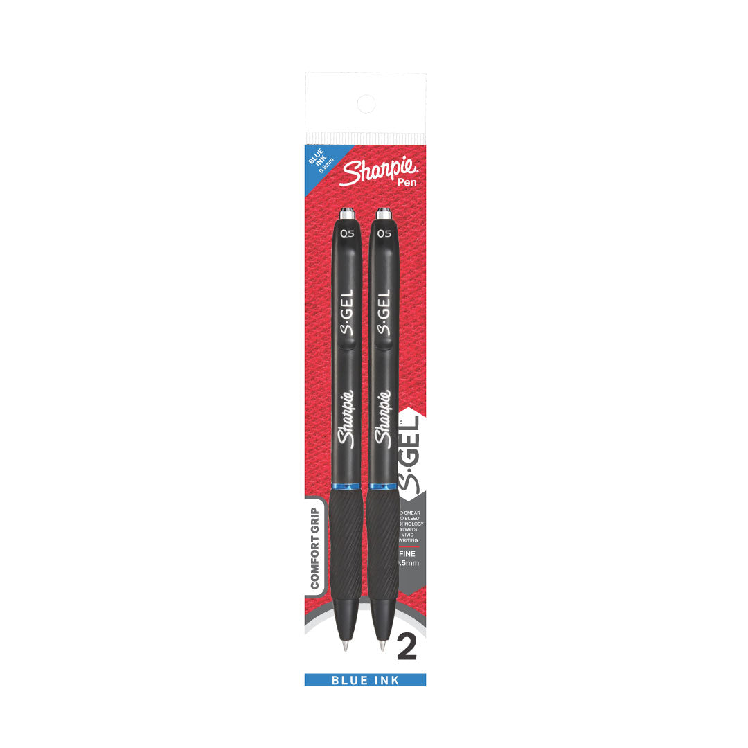 Sharpie Pen S Gel 0.5mm RT 2'S  - Blue — front view