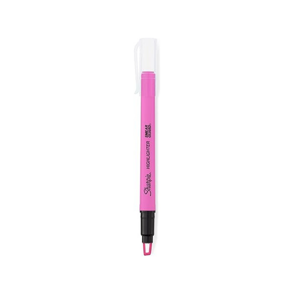 Sharpie Highlighter Clearview Stick Assorted 3CT - (Yellow, Pink, Green) — side view
