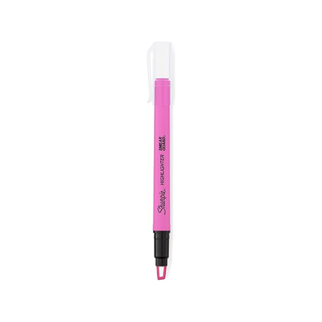 Sharpie Highlighter Clearview Stick Assorted 3CT - (Yellow, Pink, Green) — side view