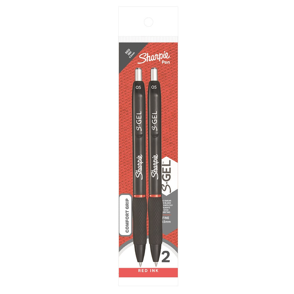 Sharpie Pen S GEL 0.5MM RT 2'S - Red — front view