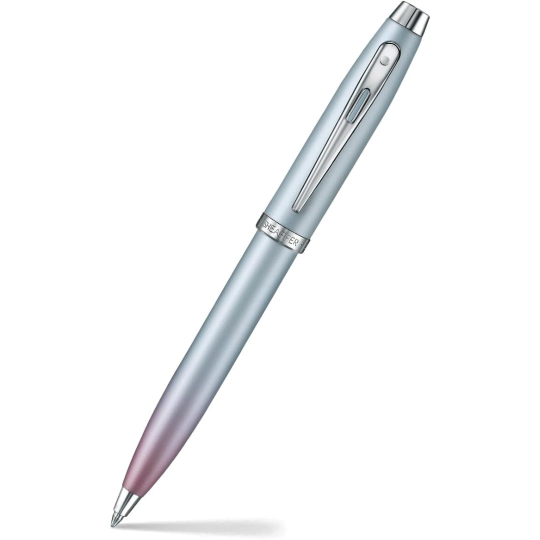 Sheaffer 100 9376 Expressions Blue and Pink Pearlised Gradient Ballpoint Pen with Chrome-plated Trims (WW31 Expressions) — Sheaffer ballpoint pen — reliable smooth-writing everyday pen, at Cityluxe Si